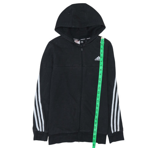 Teens UK Size 14 Slim adidas Black Full Zip Hoodie