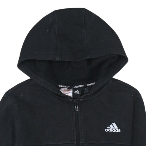 Teens UK Size 14 Slim adidas Black Full Zip Hoodie