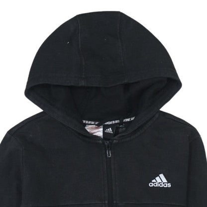 Teens UK Size 14 Slim adidas Black Full Zip Hoodie