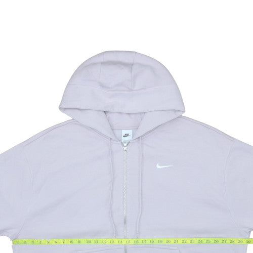 Womens UK Size 2XL Nike Purple Full Zip Hoodie