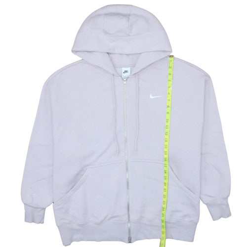 Womens UK Size 2XL Nike Purple Full Zip Hoodie