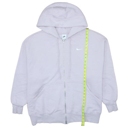 Womens UK Size 2XL Nike Purple Full Zip Hoodie