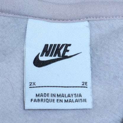 Womens UK Size 2XL Nike Purple Full Zip Hoodie