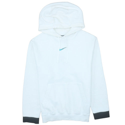 Mens UK Size S Nike White Pullover Hoodie