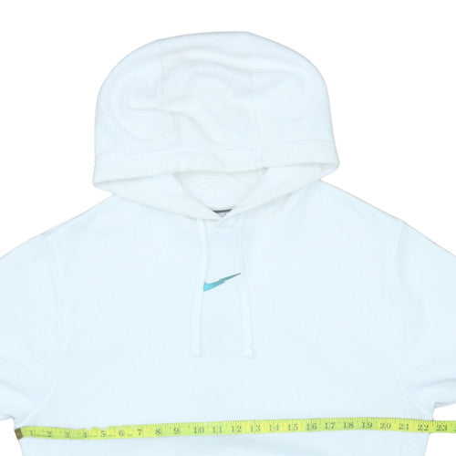Mens UK Size S Nike White Pullover Hoodie