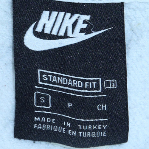 Mens UK Size S Nike White Pullover Hoodie