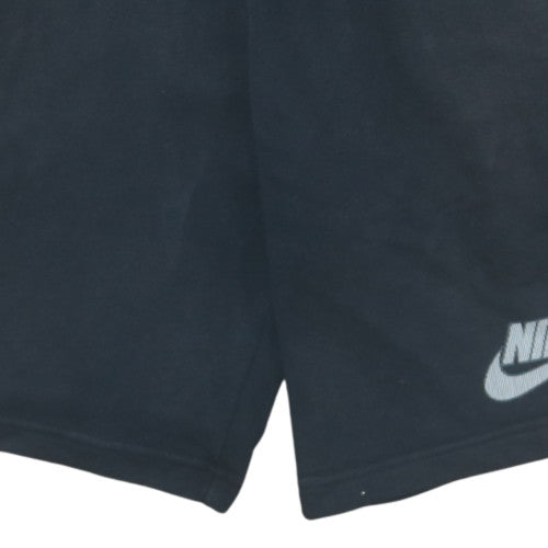 Nike Men's Black Athletic Sweat Shorts L - Breathable Training Wear