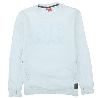 Mens UK Size M Nike White Pullover Sweatshirt