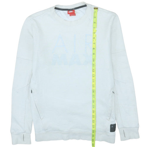 Mens UK Size M Nike White Pullover Sweatshirt