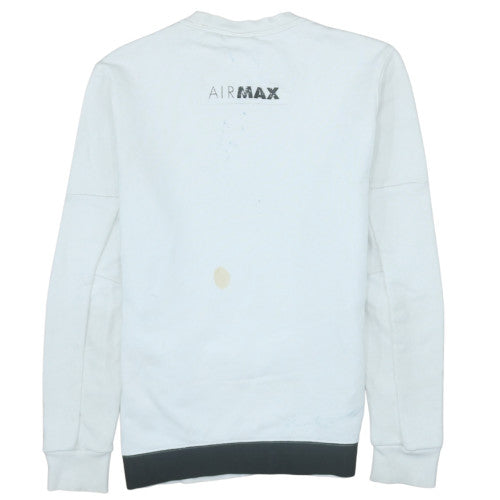 Mens UK Size M Nike White Pullover Sweatshirt