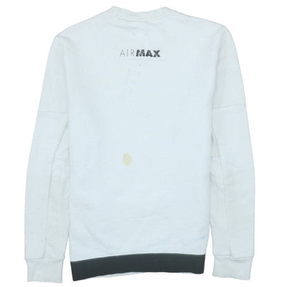 Mens UK Size M Nike White Pullover Sweatshirt