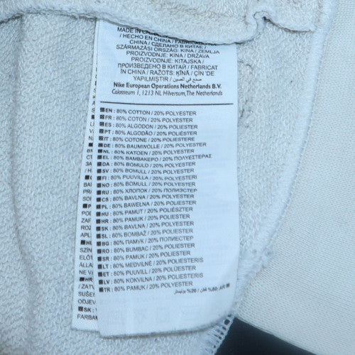 Mens UK Size M Nike White Pullover Sweatshirt