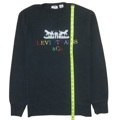Mens UK Size M Levi's Black Pullover Sweatshirt
