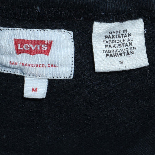 Mens UK Size M Levi's Black Pullover Sweatshirt