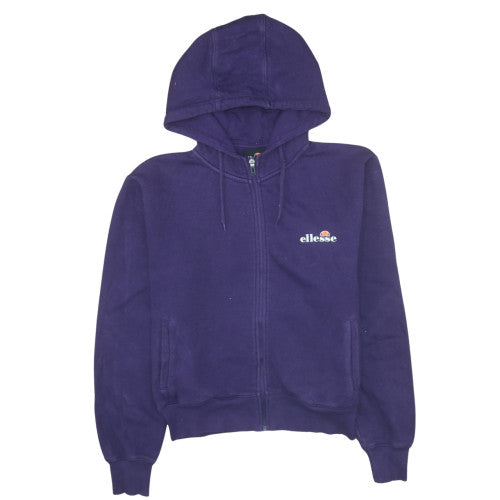 Womens UK Size 12 ellesse Purple Full Zip Hoodie