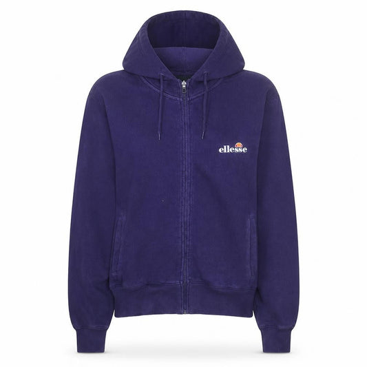Front view of Ellesse Women's Purple Full Zip Hoodie, size 12, Cotton Blend