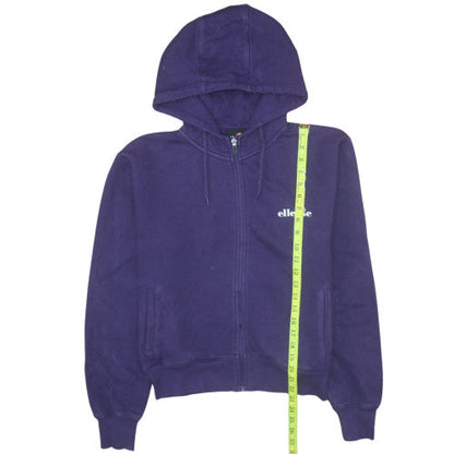 Womens UK Size 12 ellesse Purple Full Zip Hoodie