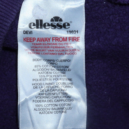 Womens UK Size 12 ellesse Purple Full Zip Hoodie
