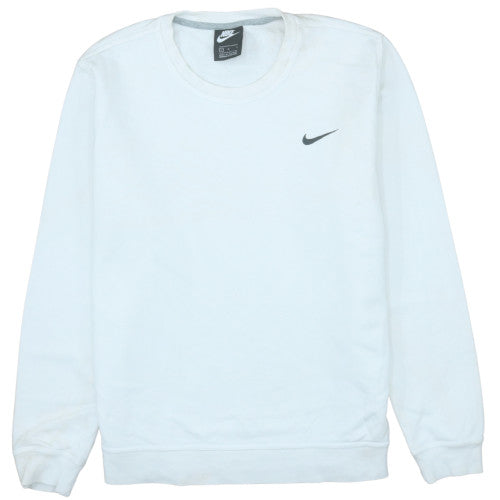 Mens UK Size L Nike White Pullover Sweatshirt