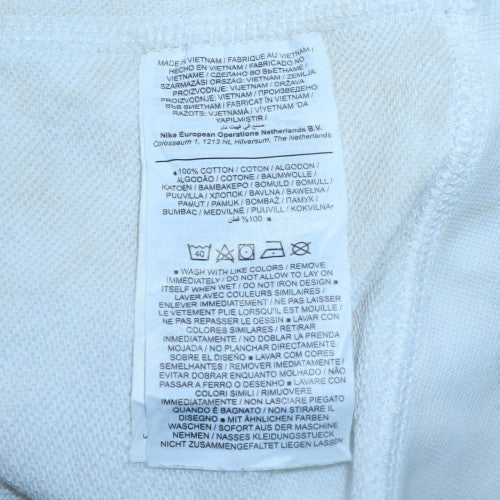 Mens UK Size L Nike White Pullover Sweatshirt