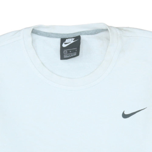 Mens UK Size L Nike White Pullover Sweatshirt
