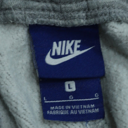 Nike Mens Grey Cotton Blend Jogger Sweatpants L Regular Fit