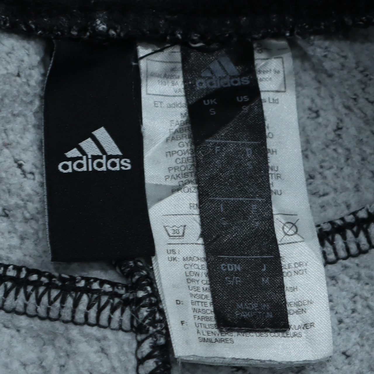 Mens UK Size S adidas Regular Fit Jogger Black Trousers