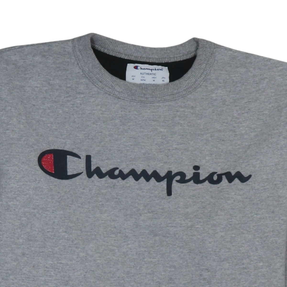 Mens UK Size M Champion Grey Pullover Sweatshirt