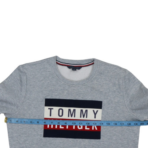 Mens UK Size M Tommy Hilfiger Grey Pullover Sweatshirt