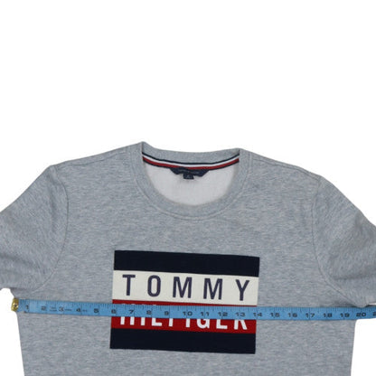 Mens UK Size M Tommy Hilfiger Grey Pullover Sweatshirt