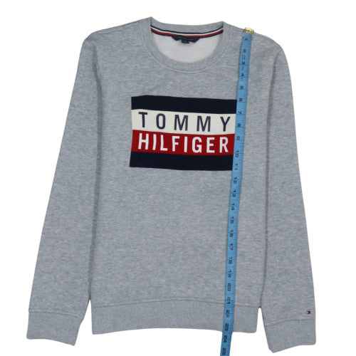 Mens UK Size M Tommy Hilfiger Grey Pullover Sweatshirt