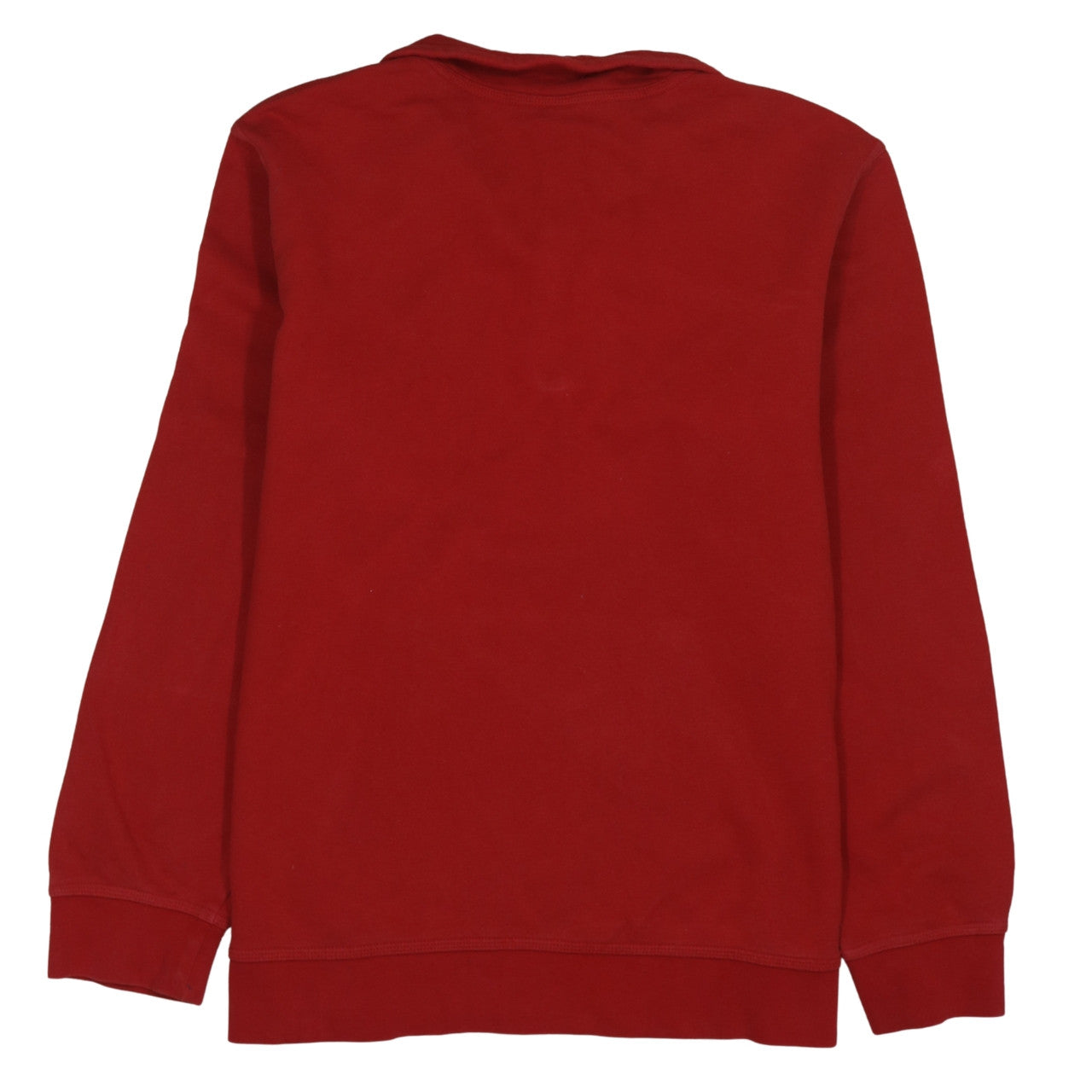 Mens UK Size L Nike Red 1/4 Zip Sweatshirt
