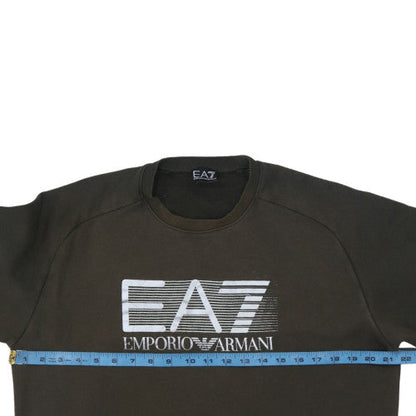 Mens UK Size M Emporio Armani Black Pullover Sweatshirt