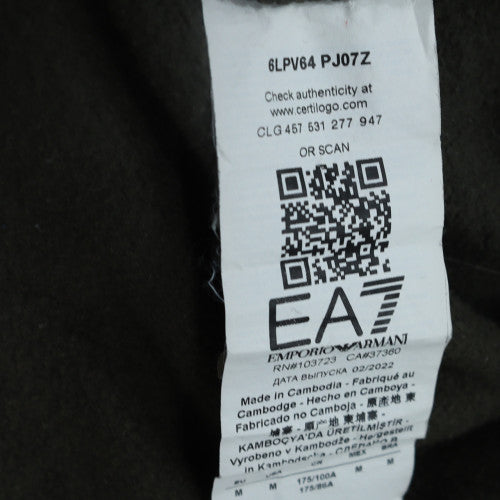 Mens UK Size M Emporio Armani Black Pullover Sweatshirt