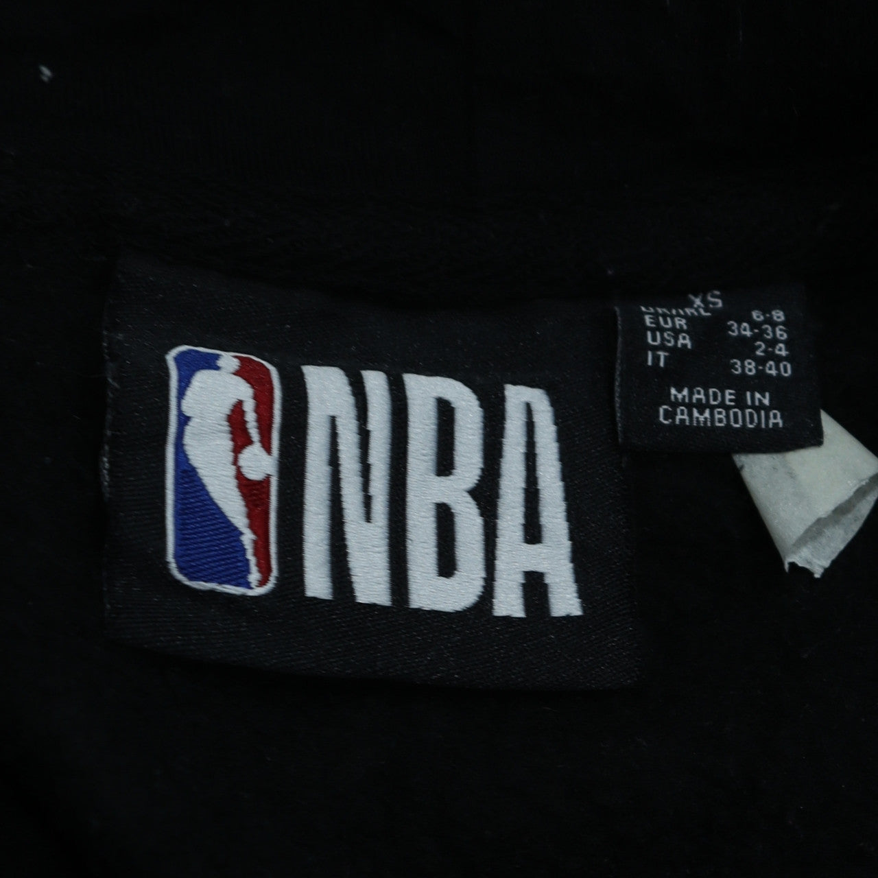 Womens UK Size XS NBA Black Pullover Hoodie