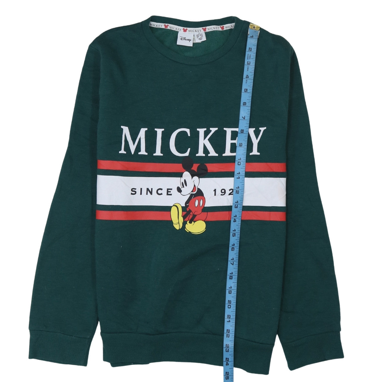 Womens UK Size 10/12 Disney Green Pullover Sweatshirt