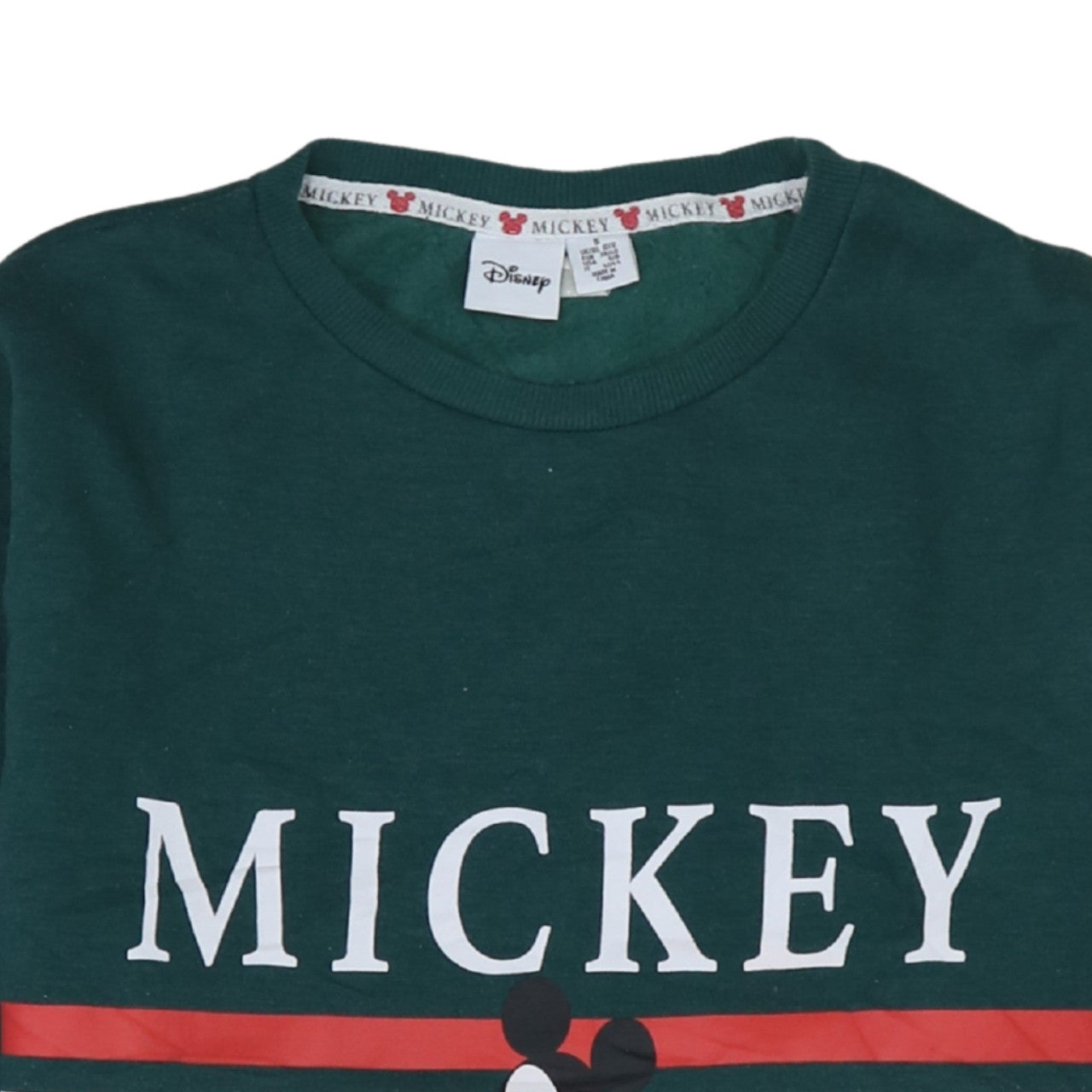 Womens UK Size 10/12 Disney Green Pullover Sweatshirt