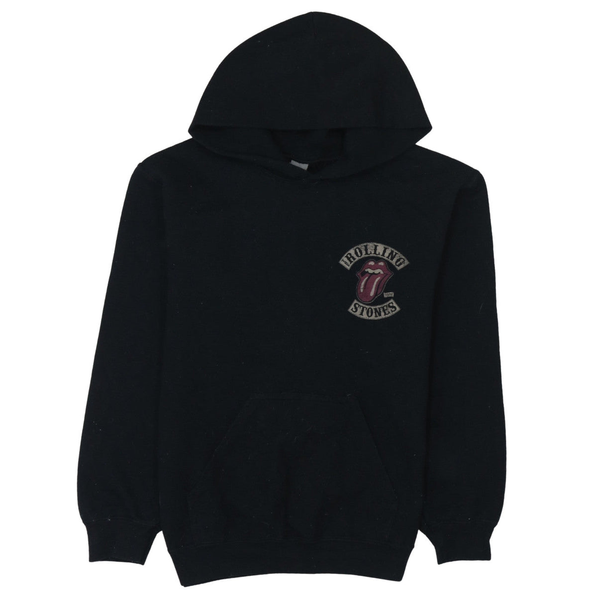 Mens UK Size S Gildan Black Pullover Hoodie