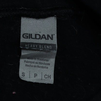 Mens UK Size S Gildan Black Pullover Hoodie