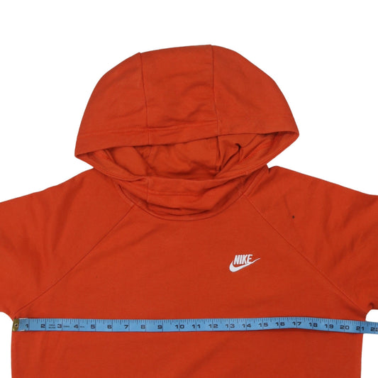 Mens UK Size M Nike Orange Pullover Hoodie