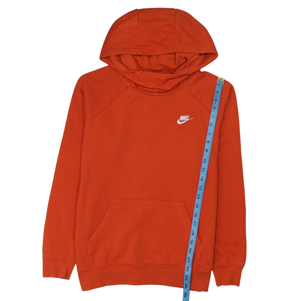 Mens UK Size M Nike Orange Pullover Hoodie