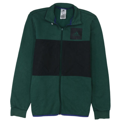 Adidas Men's Green & Black Track Jacket Size M Full Zip Athletic
