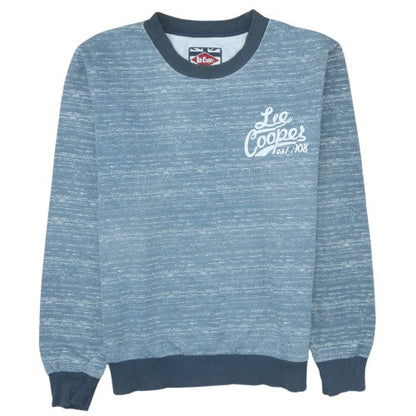 Mens UK Size L Lee Cooper Blue Pullover Sweatshirt
