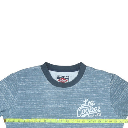 Mens UK Size L Lee Cooper Blue Pullover Sweatshirt