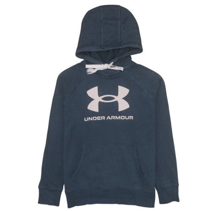 Mens UK Size M Under armour Blue Pullover Hoodie