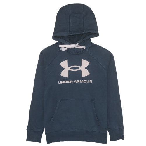 Mens UK Size M Under armour Blue Pullover Hoodie