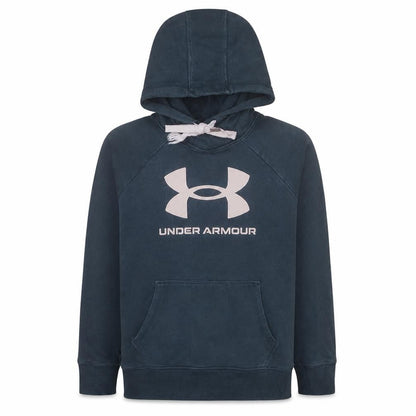 Mens UK Size M Under armour Blue Pullover Hoodie