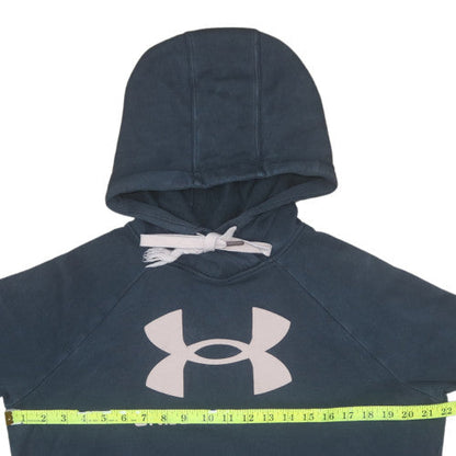 Mens UK Size M Under armour Blue Pullover Hoodie