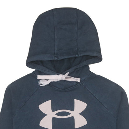 Mens UK Size M Under armour Blue Pullover Hoodie