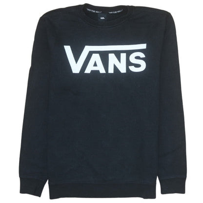 Mens UK Size M VANS Black Pullover Sweatshirt
